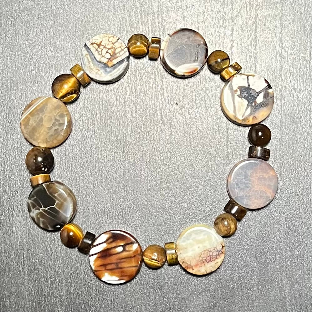 Mixed stone bracelet set