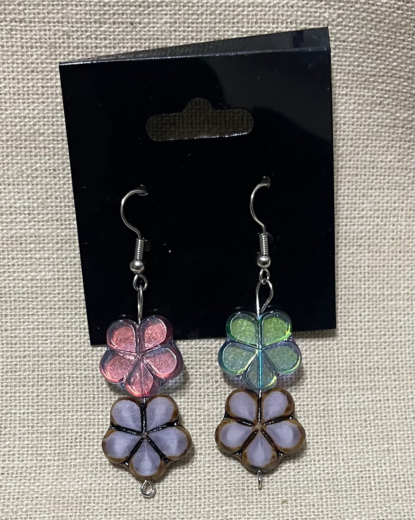 Czech glass earrings