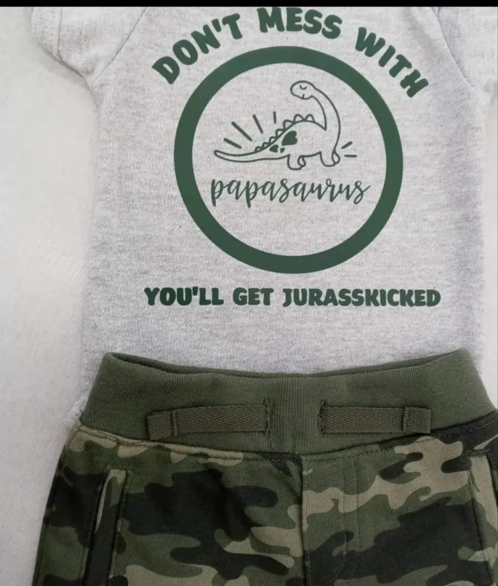 Jurasskicked onsie