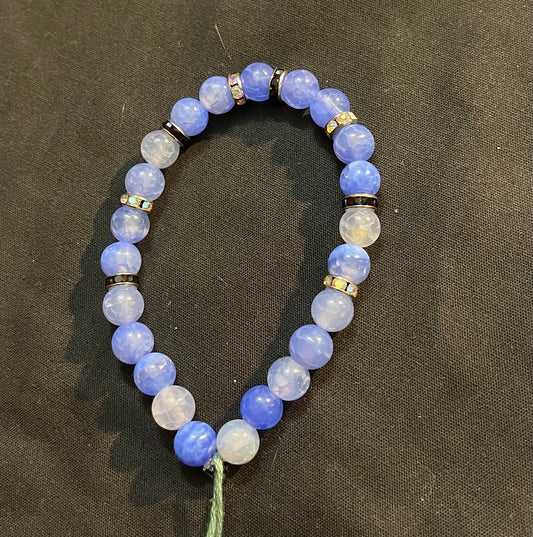 Fire agate bracelet