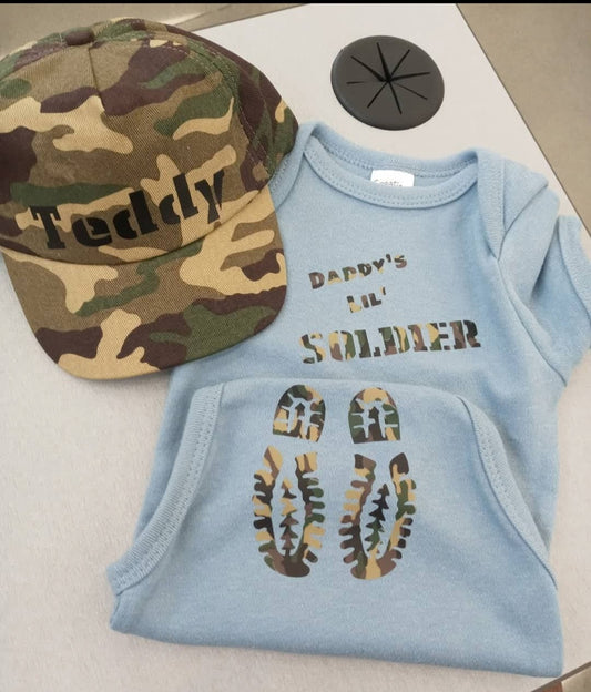 Daddy's little soldier onsie