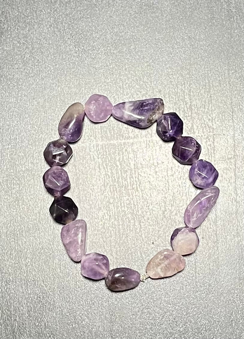 Amethyst stone bracelet set