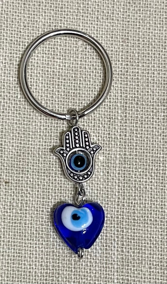 Evil eye keychain (1 heart)