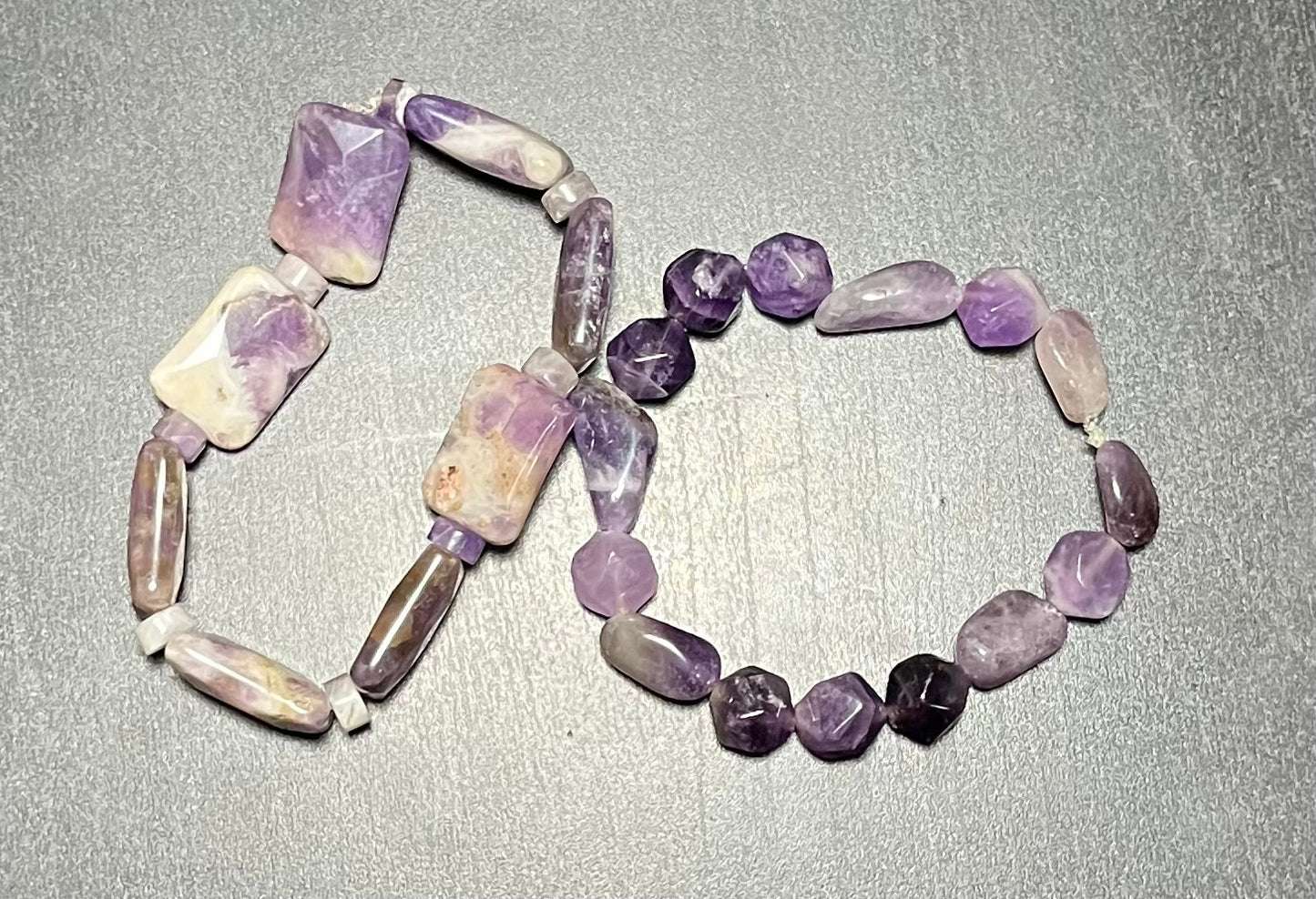 Amethyst stone bracelet set