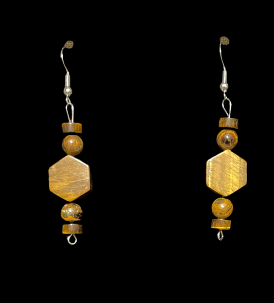 Tiger’s eye earrings