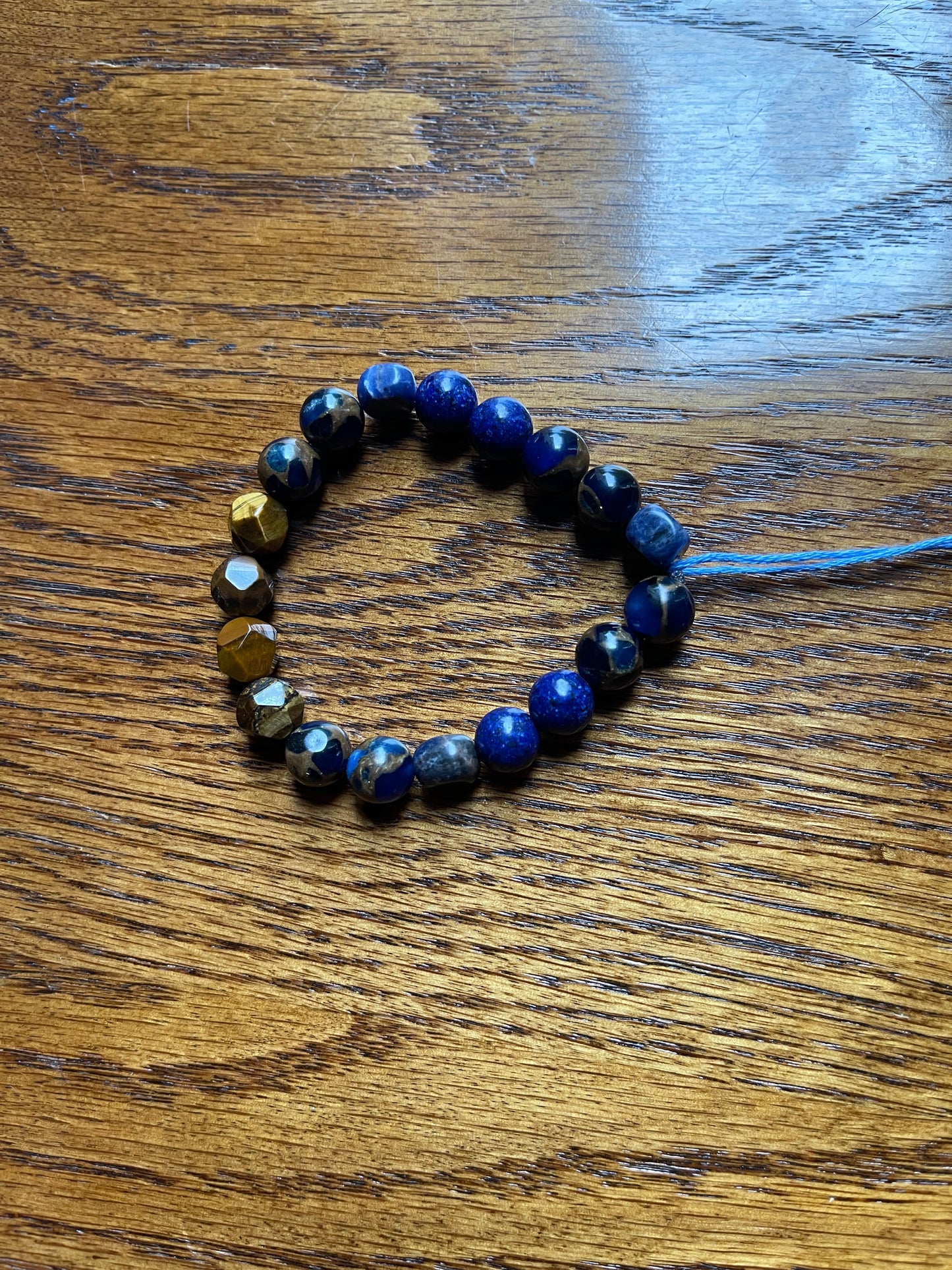 tigers eye, lapis, sodalite and jasper bracelet