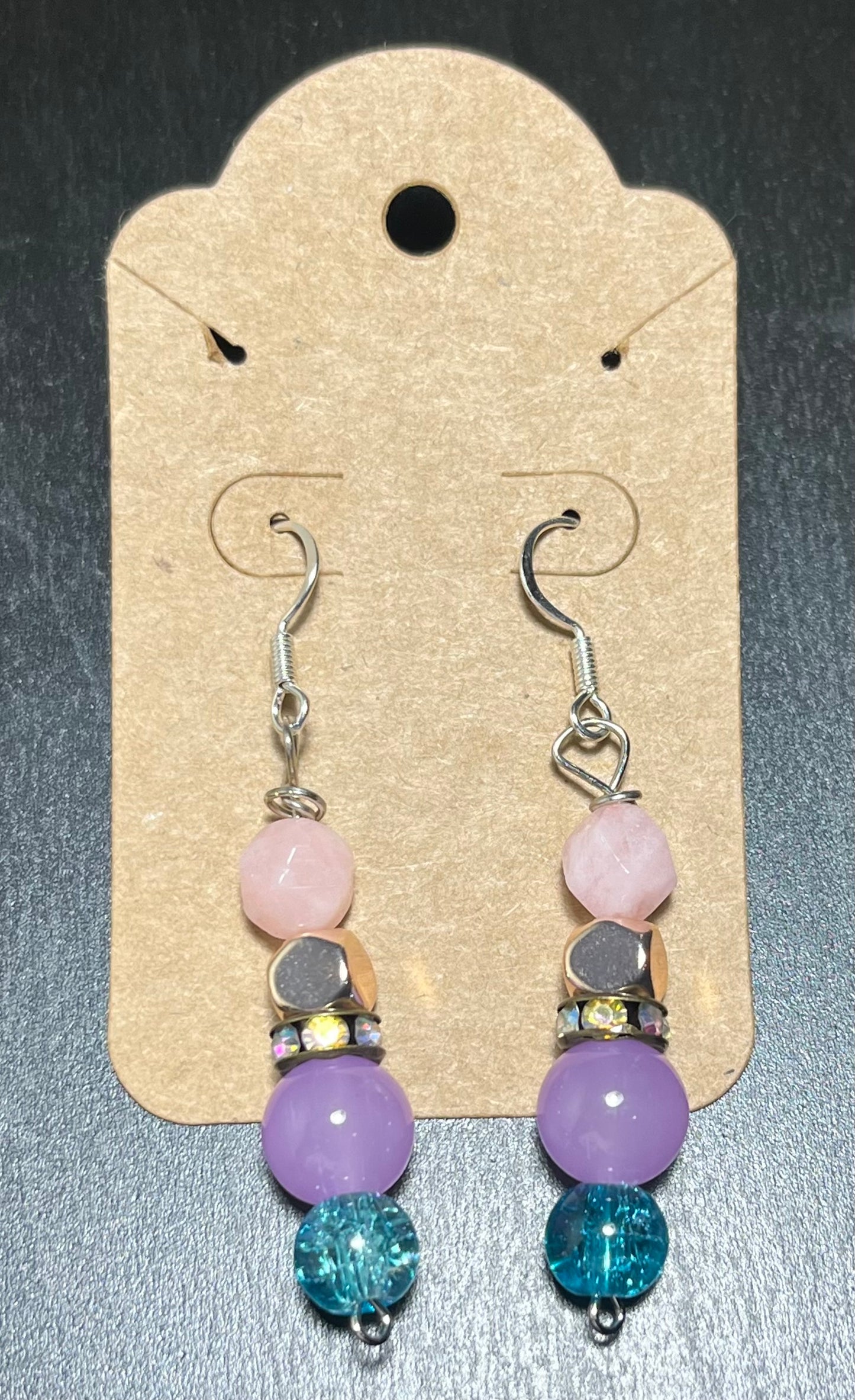 Mixed stone earrings