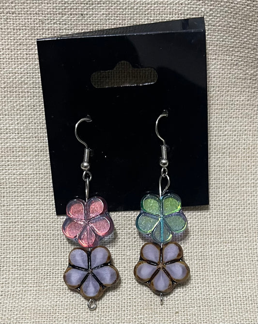 Czech glass earrings