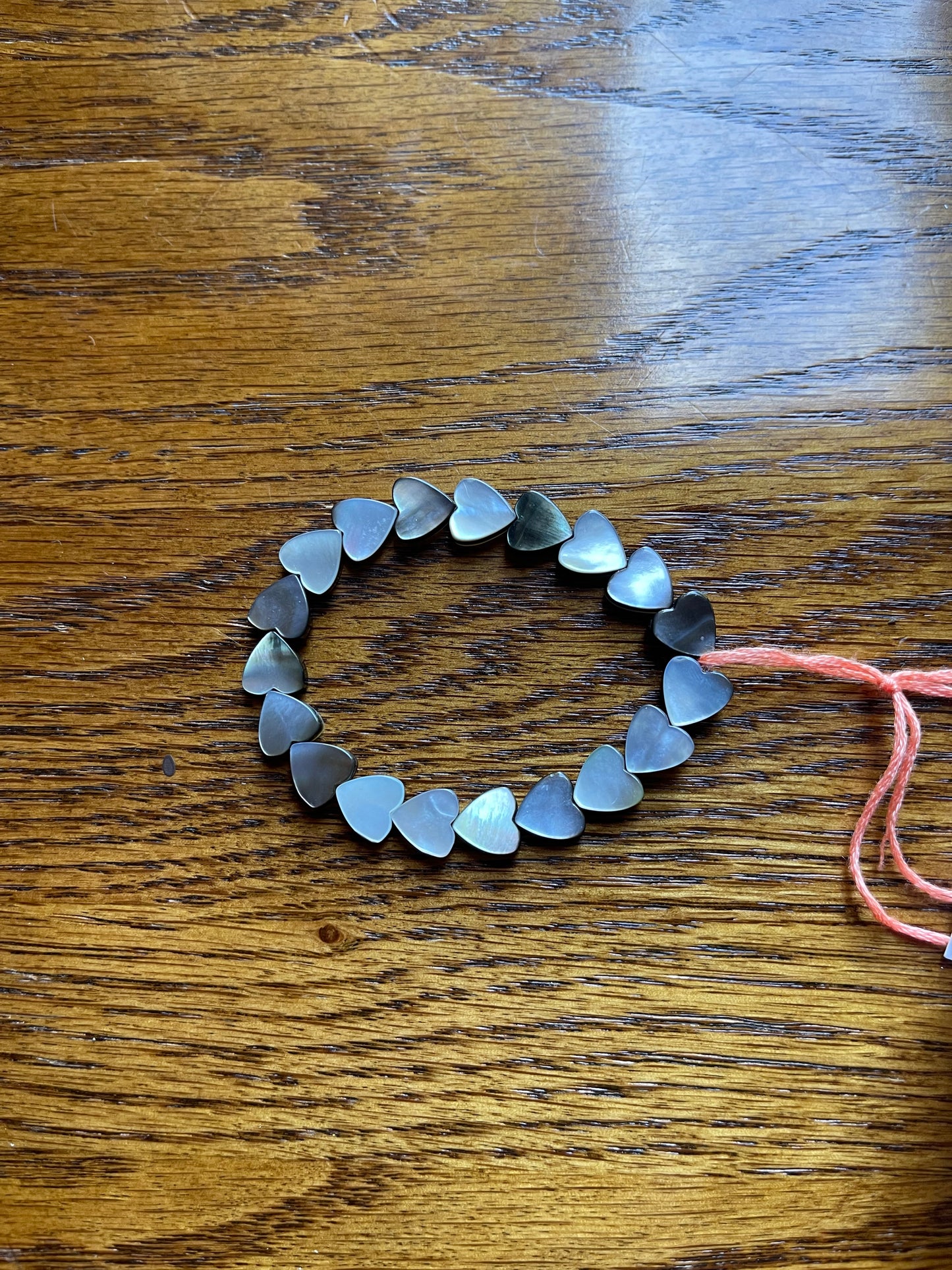 shell heart bracelet