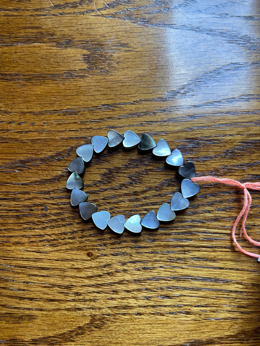 shell heart bracelet