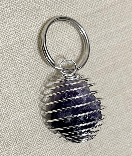 Amethyst keychain