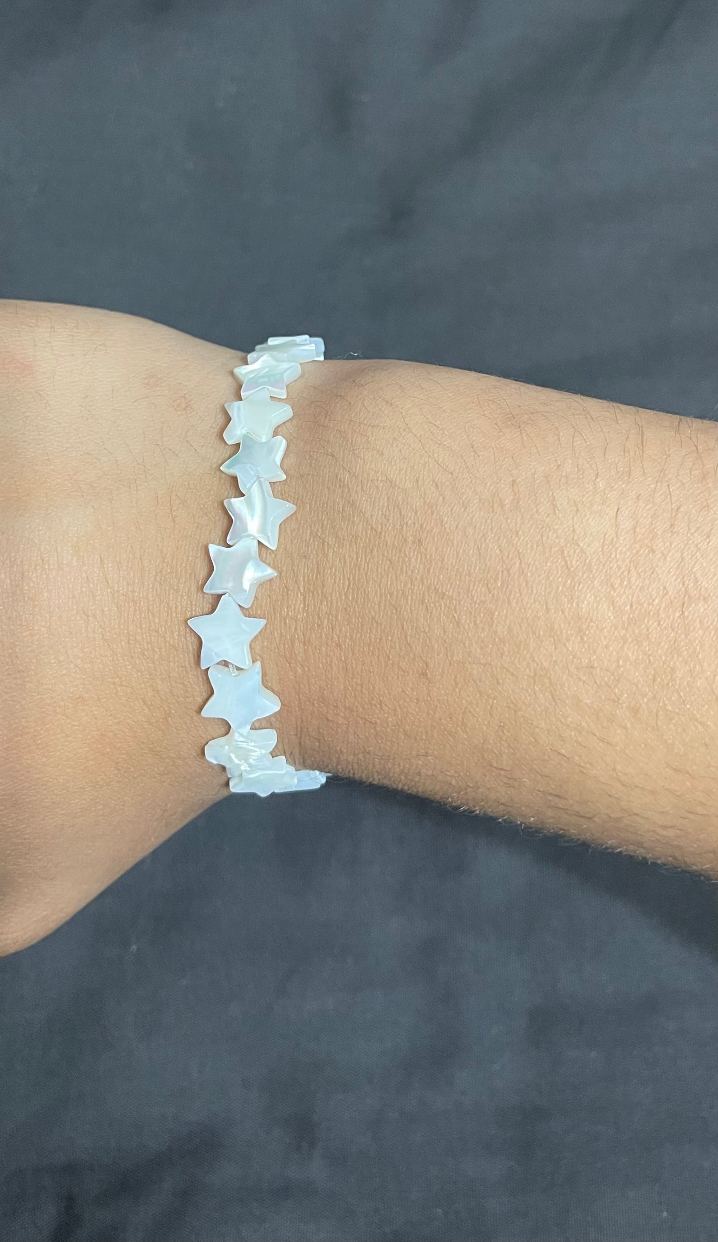 Dyed shell bracelet