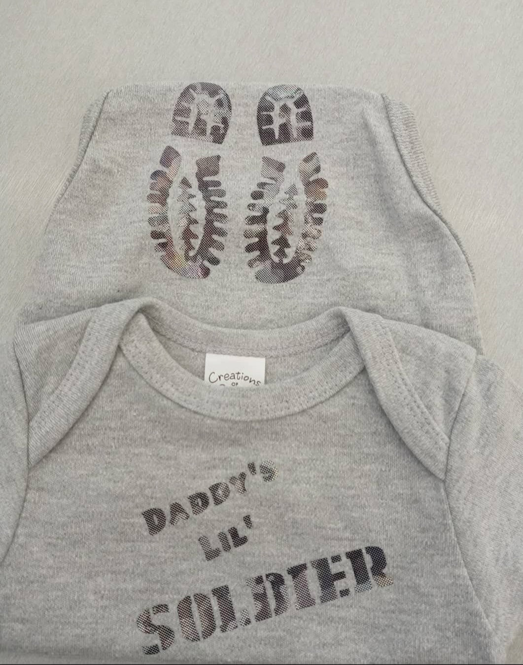 Daddy's little soldier onsie