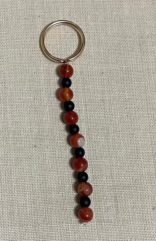 Agate keychain