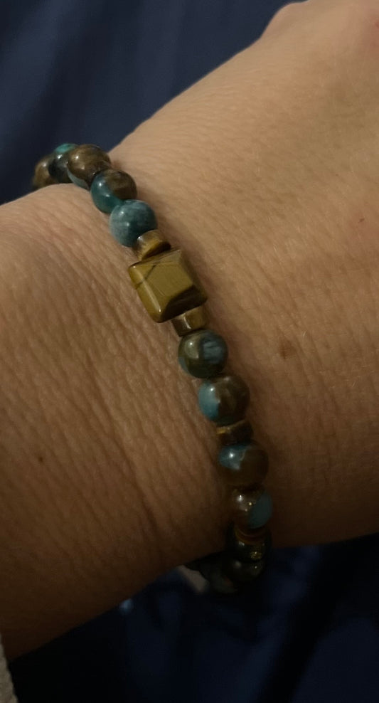 jasper and tigers eye bracelet