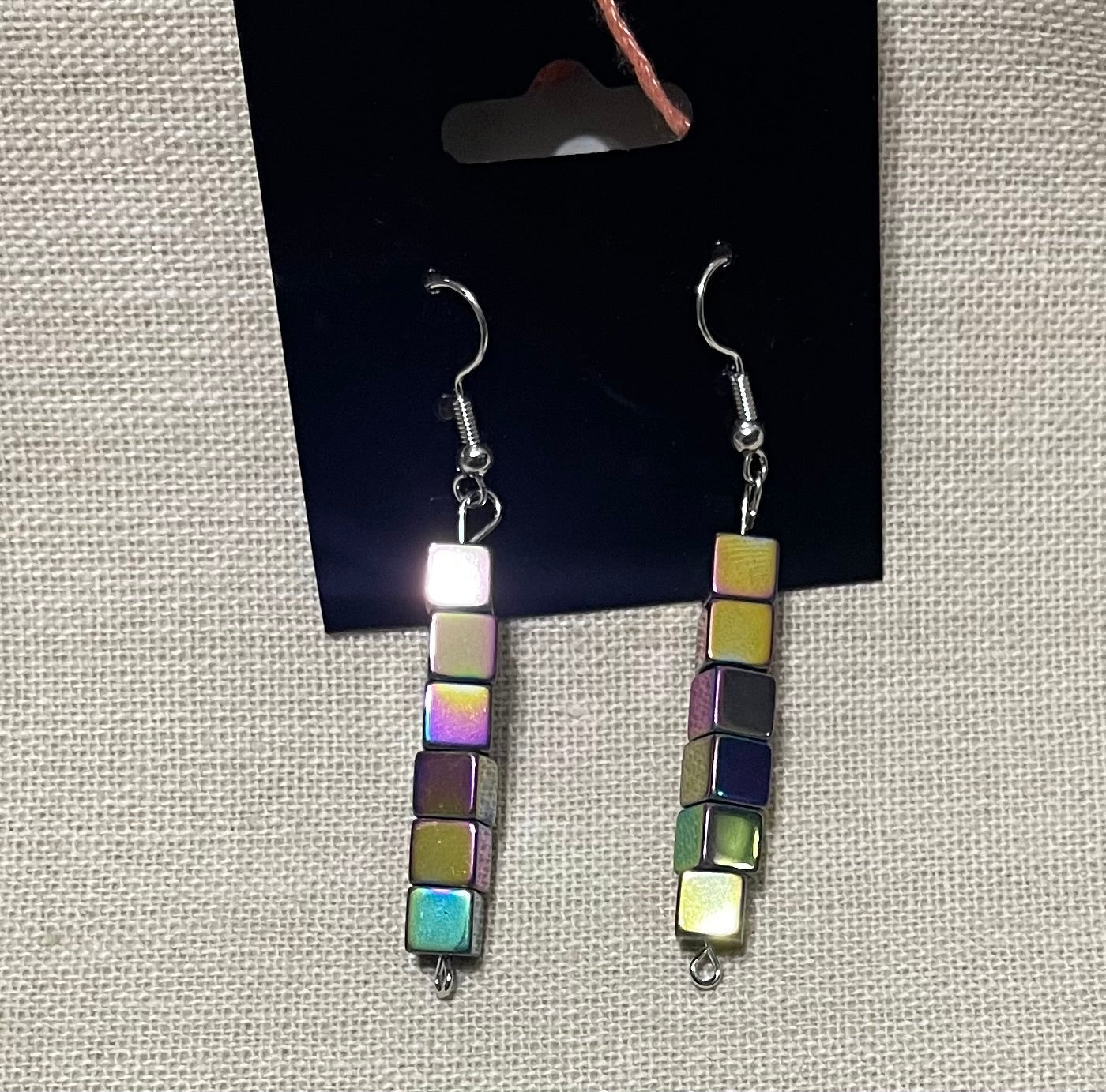 Hematite stone earrings