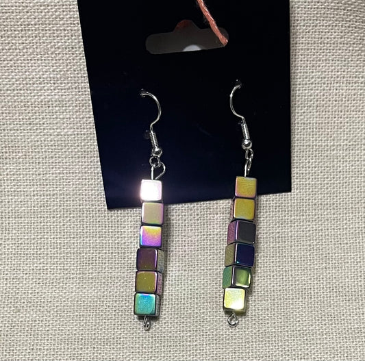 Hematite stone earrings