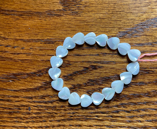 Shell heart bracelet