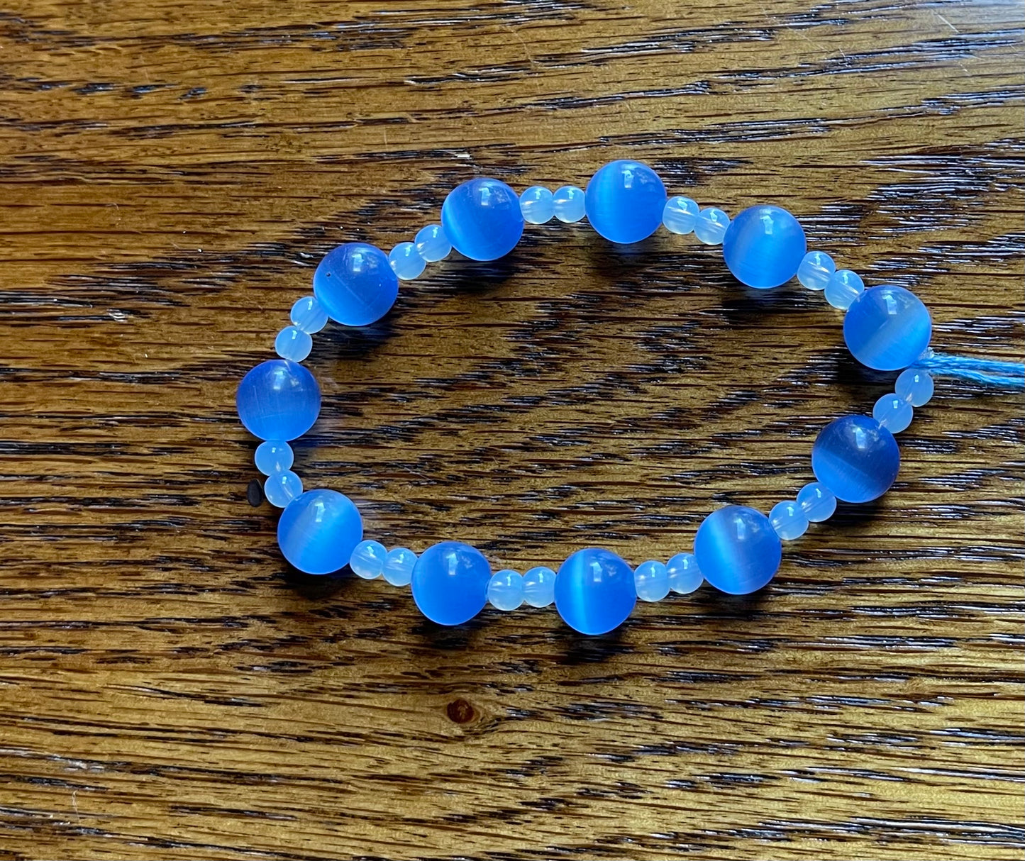 blue cats eye bracelet