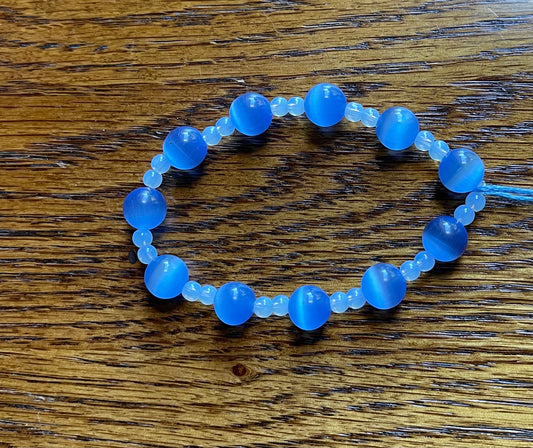 blue cats eye bracelet