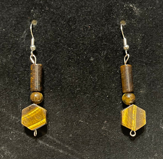 Tiger’s eye earrings